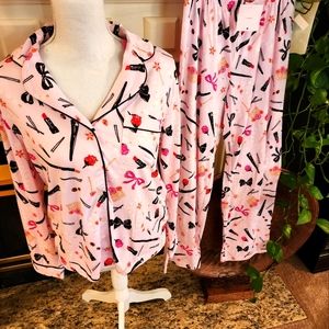 NEW w/Tags Kate Spade New York Glamour 2 Piece PJ/ Lounge Set Size Small